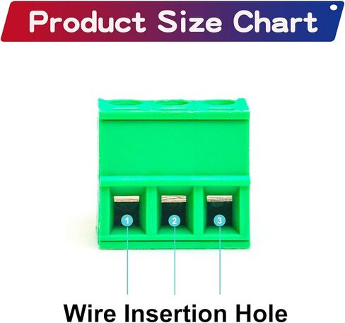 Tcenofoxy 10 PCS 3.81mm 3 Pin Phoenix Type Connector Green PCB Screw Terminal Block Pole, 10PCS in Saudi Arabia