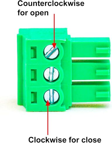 Tcenofoxy 10 PCS 3.81mm 3 Pin Phoenix Type Connector Green PCB Screw Terminal Block Pole, 10PCS in Saudi Arabia