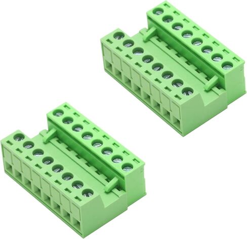 Jienk 10 قطعة 2-Pin 300V 10A 5.08 مللي متر الملعب PCB جبل برغي محطة كتلة موصل لكابل 28-12AWG in Saudi Arabia