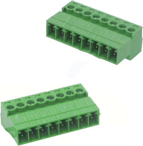 Jienk 10 قطعة 2-Pin 300V 10A 5.08 مللي متر الملعب PCB جبل برغي محطة كتلة موصل لكابل 28-12AWG in Saudi Arabia