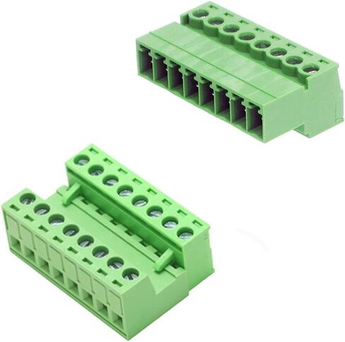 Jienk 10 قطعة 2-Pin 300V 10A 5.08 مللي متر الملعب PCB جبل برغي محطة كتلة موصل لكابل 28-12AWG in Saudi Arabia