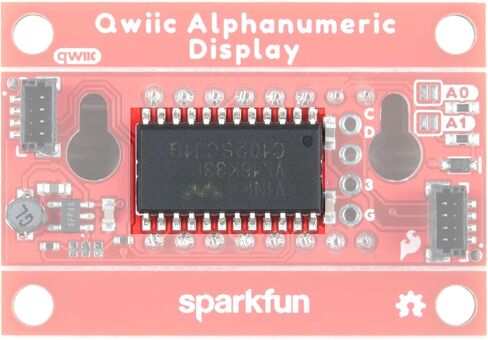 SparkFun Qwiic Alphanumeric Display - White - 14-Segment Alphanumeric Display No Soldering Required 128 Patterns Maximum Display Segment Numbers 2X Wall mounting Points in Saudi Arabia