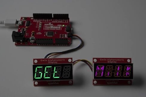 SparkFun Qwiic Alphanumeric Display - White - 14-Segment Alphanumeric Display No Soldering Required 128 Patterns Maximum Display Segment Numbers 2X Wall mounting Points in Saudi Arabia