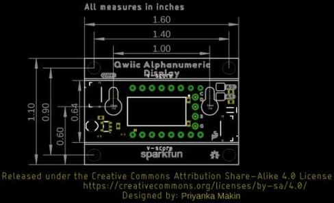 SparkFun Qwiic Alphanumeric Display - White - 14-Segment Alphanumeric Display No Soldering Required 128 Patterns Maximum Display Segment Numbers 2X Wall mounting Points in Saudi Arabia