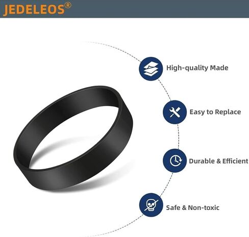 JEDELEOS Replacement Belts for Rainbow Vacuum Cleaner E/SE Series, Compatible with Rainbow Power Nozzle PN-2, PN-2E, R-4375, R-2800 and R-1650, Replaces Part R1699 (Pack of 2) in Saudi Arabia