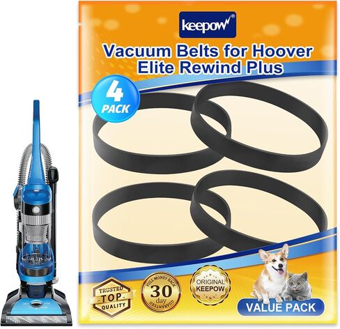 KEEPOW Replacement Belts for Hoover Vacuum Elite Rewind Plus UH71200, UH71012, UH71013, UH71003, UH71011, UH71009, UH72003, UH72011, Replace Part 562932001 (2 Pack) in Saudi Arabia