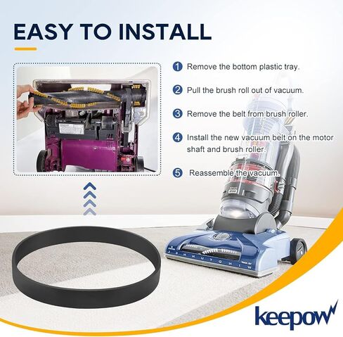 KEEPOW Replacement Belts for Hoover Vacuum Elite Rewind Plus UH71200, UH71012, UH71013, UH71003, UH71011, UH71009, UH72003, UH72011, Replace Part 562932001 (2 Pack) in Saudi Arabia