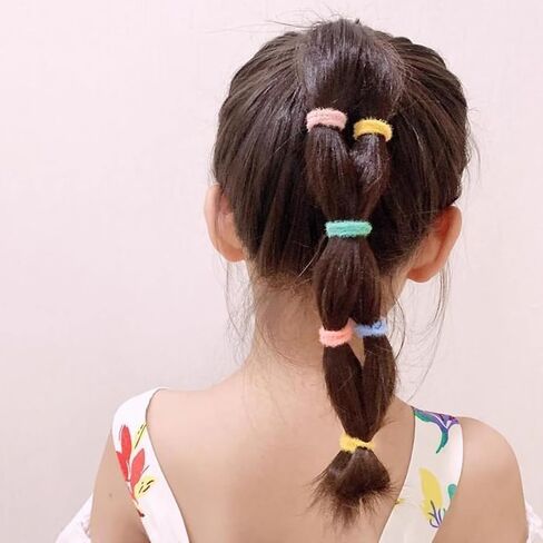 400Pcs Baby Toddler Hair Ties, Hair Ties For Girls Cute Colorful Elastic Hair Rubber Bands Hair Accessories (Color 03) in Kuwait
