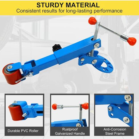 أداة دوارة الحاجز من EASYBERG، أدوات تمديد وإصلاح العجلة، بكرة قوس العجلة شديدة التحمل لصيانة السيارات، باللون الأزرق السابق in Kuwait