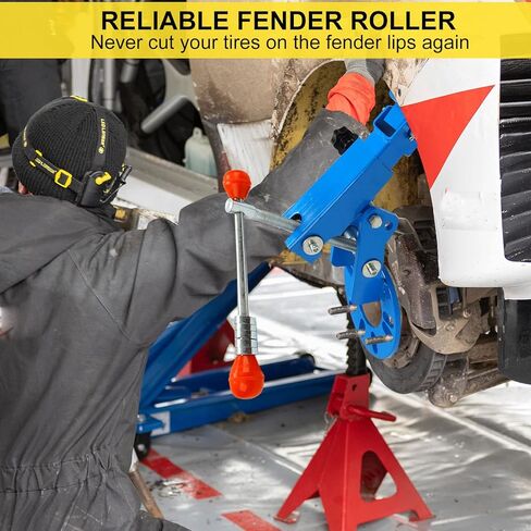 أداة دوارة الحاجز من EASYBERG، أدوات تمديد وإصلاح العجلة، بكرة قوس العجلة شديدة التحمل لصيانة السيارات، باللون الأزرق السابق in Kuwait