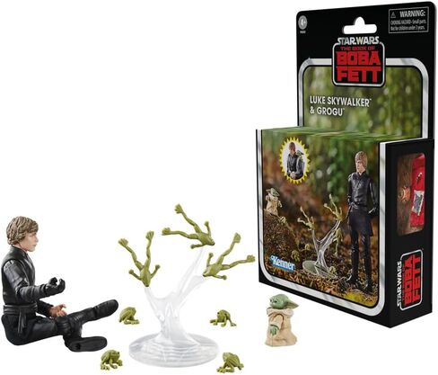 Star Wars: The Book of Boba Fett Vintage Collection Luke Skywalker & Grogu Action Figures 10 cm in Saudi Arabia