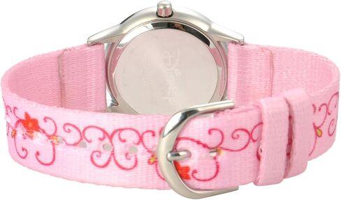 Disney Kids' W001039 Belle Glitz Stainless Steel Printed Strap Watch in Saudi Arabia