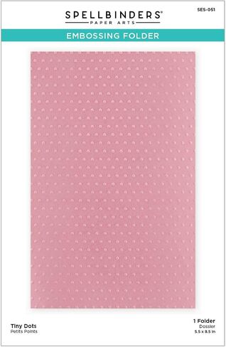 Spellbinders Tiny Dots Embossing Folder, Clear in Saudi Arabia
