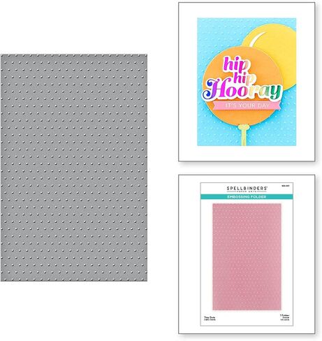Spellbinders Tiny Dots Embossing Folder, Clear in Saudi Arabia