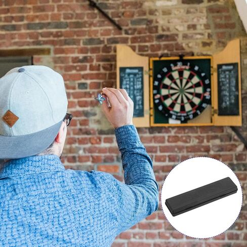 صندوق تخزين رمي السهام من النايلون من M METERXITY مكون من قطعتين - حامل صناديق تنظيم رمي السهام المتين يوضع على واقي رمي السهام، (أسود) in Kuwait