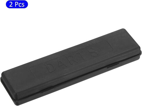 صندوق تخزين رمي السهام من النايلون من M METERXITY مكون من قطعتين - حامل صناديق تنظيم رمي السهام المتين يوضع على واقي رمي السهام، (أسود) in Kuwait