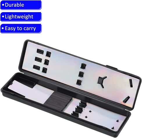 صندوق تخزين رمي السهام من النايلون من M METERXITY مكون من قطعتين - حامل صناديق تنظيم رمي السهام المتين يوضع على واقي رمي السهام، (أسود) in Kuwait