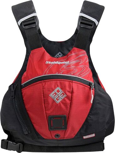 سترة نجاة PFD للبالغين من Stohlquist Edge - أحمر، مقاس XX-Large - سهل ضبط Whitewater PFD، إسفنج PVC قابل للطفو فائق النعومة وذو قدرة عالية على الحركة، مقاس متدرج منخفض لجميع المجدفين in Kuwait