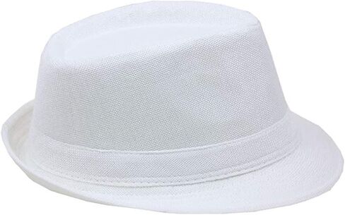 SILVERFEVER Fedora Hats Mens Women Sun Beach Derby Panama Summer Hats Gangster Cuban Jazz in Saudi Arabia