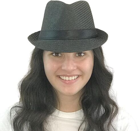 SILVERFEVER Fedora Hats Mens Women Sun Beach Derby Panama Summer Hats Gangster Cuban Jazz in Saudi Arabia