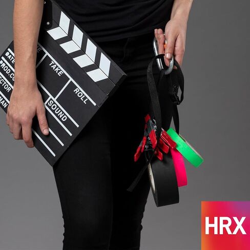 HRX Gaffer Tape - 1.5 Inch x 50 Yards - Waterproof, Residue-Free, Strong Adhesive, Easy Tear - Professional-Grade Multipurpose Tape for Events, Stage, DIY Projects, Cable Management - Black - 1 Roll in Saudi Arabia