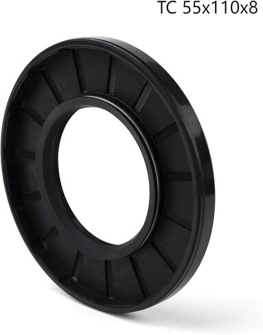 XiKe 1PCS Oil Seal, Lip Seals, TC 70mm x 110mm x 12mm, Nitrile Rubber Double Lip Spring-Loaded Oil Shaft Seal, Designed for Bearing Shaft, Black in Kuwait