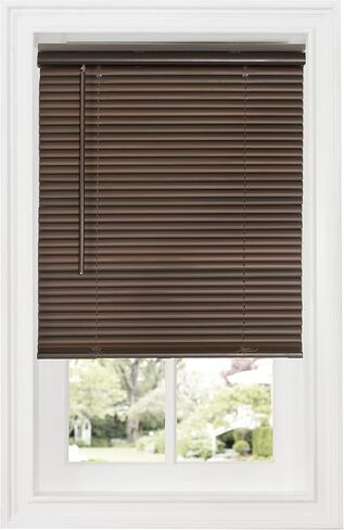 مجموعة Ben&Jonah Collection اللاسلكية GII Deluxe Sundown مقاس 1 بوصة ستارة صغيرة لتعتيم الغرفة 31x64 - ماهوجني in Kuwait