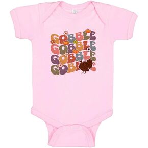 TATY Kids Retro Turkey Gobble Baby Infant Bodysuit in Saudi Arabia