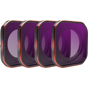 4-Pack Hybrid ND/CPL Filter Set for Insta360 Ace Pro2, ND8-PL ND16-PL ND32-PL ND64-PL 2-in-1 Combo, Solves Glare and Overexposure in One Filter, Professional Film-Making in Kuwait