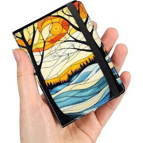 ألبوم صور صغير بسعة 2x3,60 صورة، غطاء من جلد البولي يوريثان مع شريط مطاطي، صفحات PP مقاومة للماء عالية الوضوح لتسجيل الأسرة والذكرى السنوية لزواج الطفل، طباعة جلد الفهد البني in Kuwait