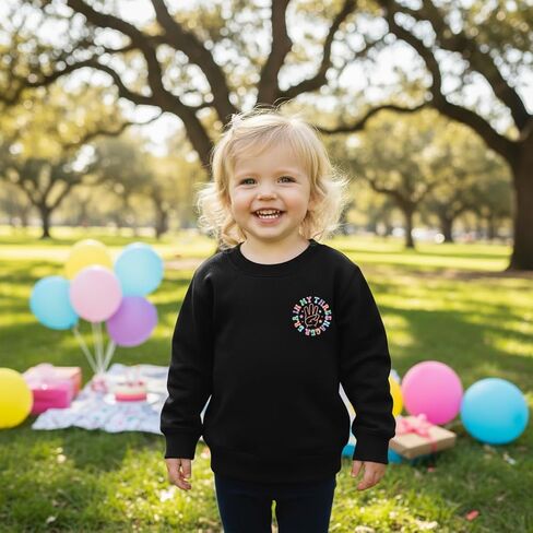Toddler Girls Birthday Sweatshirts 3rd Birthday Pullover Birthday Outfit Party Long Sleeve Shirt in Kuwait