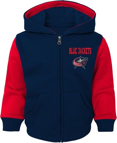 Outerstuff NHL Columbus Blue Jackets Infant Stadium بغطاء رأس بسحاب كامل (12 شهرًا - 24 شهرًا) in Saudi Arabia
