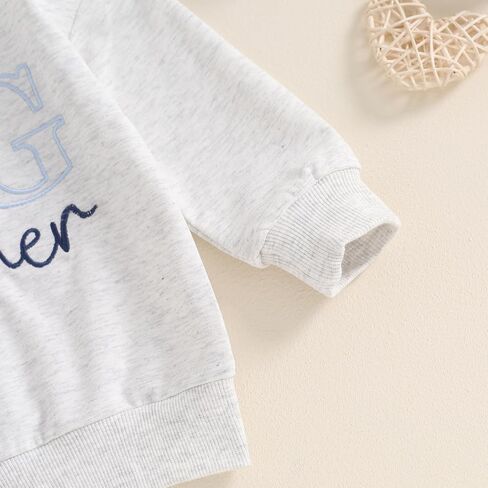 Toddler Baby Girl Boy Sweatshirt Big Sister Big Brother Matching Outfits Kids Oversized Pullover Fall Clothes in Saudi Arabia