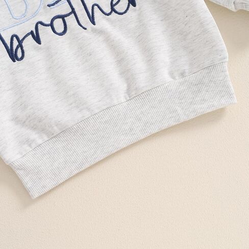 Toddler Baby Girl Boy Sweatshirt Big Sister Big Brother Matching Outfits Kids Oversized Pullover Fall Clothes in Saudi Arabia