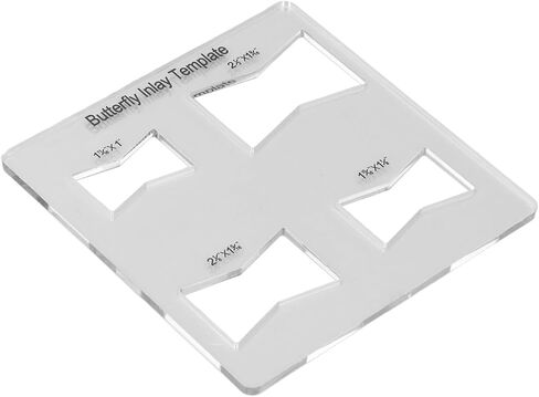 Woodworking Inlay Acrylic Bowtie Router Template for Furniture Repair in Saudi Arabia