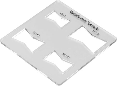 Woodworking Inlay Acrylic Bowtie Router Template for Furniture Repair in Saudi Arabia