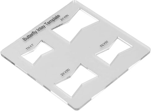 Woodworking Inlay Acrylic Bowtie Router Template for Furniture Repair in Saudi Arabia