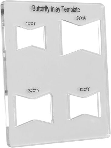 Woodworking Inlay Acrylic Bowtie Router Template for Furniture Repair in Saudi Arabia