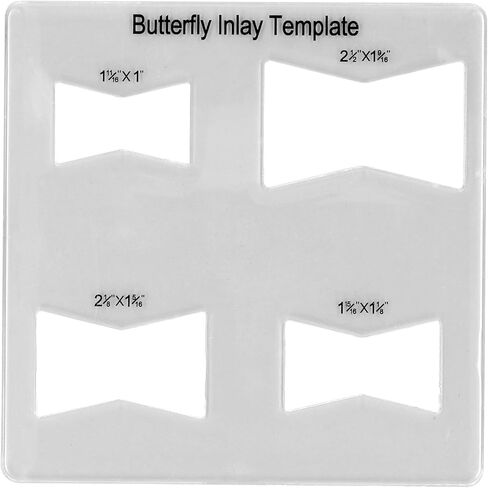 Woodworking Inlay Acrylic Bowtie Router Template for Furniture Repair in Saudi Arabia