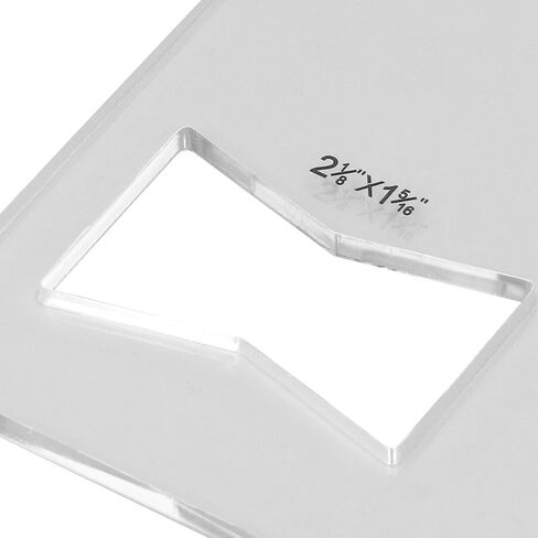 Woodworking Inlay Acrylic Bowtie Router Template for Furniture Repair in Saudi Arabia