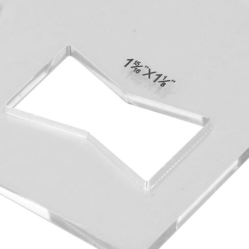 Woodworking Inlay Acrylic Bowtie Router Template for Furniture Repair in Saudi Arabia
