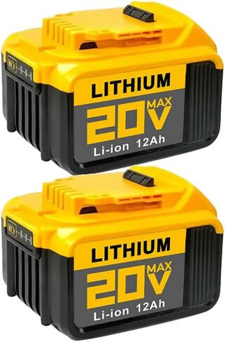 DCB Series 20V MAX Lithium-Ion Battery, 12Ah High Capacity, Multiple Protection System, 12000mAh Power Tool Battery Pack (8PACK 12AH) in Saudi Arabia