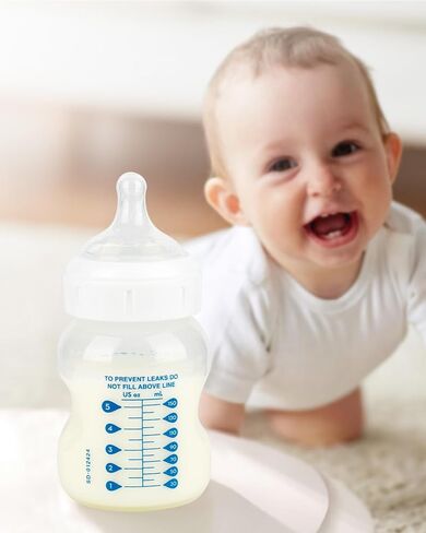 Silicone Nipple for Dr. Brown's Natural Flow Level 2 Wide-Neck Baby Bottle, 3m+, Medium Flow, 6 Count in Saudi Arabia