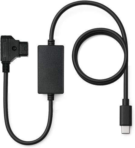 D-Tap to USB-C PD Adapter Cable (60cm), 20Watt Power Delivery, 11.2-16.8V D-Tap Input to 5V/9V/12V USB-C Output, Single Direction for V-Mount Battery, Camera & Broadcast Devices in Saudi Arabia
