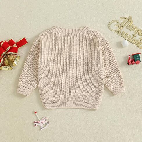 My First Christmas Baby Boy Girl Outfit Toddler Funny Letter Sweater Red Green White Xmas Clothes in Kuwait