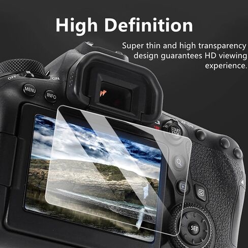 LCD Tempered Glass Screen Protector Film Suitable for Canon EOS R Mirrorless Camera in Saudi Arabia