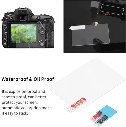 LCD Tempered Glass Screen Protector Film Suitable for Canon EOS R Mirrorless Camera in Saudi Arabia