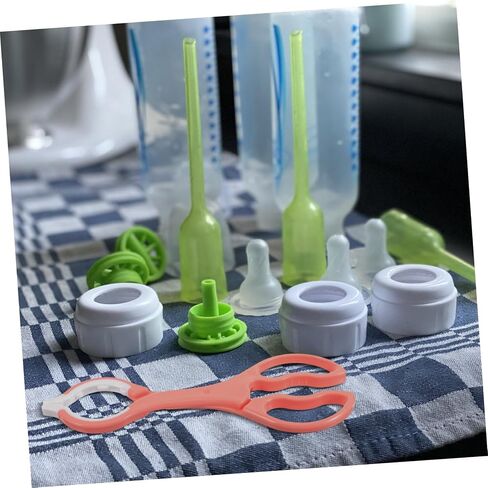Yardwe 2pcs Detachable Bottle Clip High Temperature Resistant Feeding Clamp for Milk Bottles and Pacifiers Non-slip Design Easy to Pink in Saudi Arabia