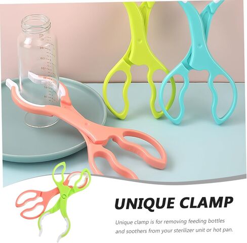 Yardwe 2pcs Detachable Bottle Clip High Temperature Resistant Feeding Clamp for Milk Bottles and Pacifiers Non-slip Design Easy to Pink in Saudi Arabia