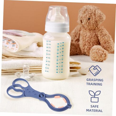 MERRYHAPY 2pcs Bottle Holder Feeder Slip Ergonomic Scissor Shape Easy Cleaning Bottle Clip Tong in Saudi Arabia